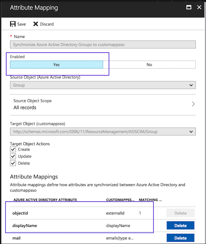 Mapping User And Group Attributes 