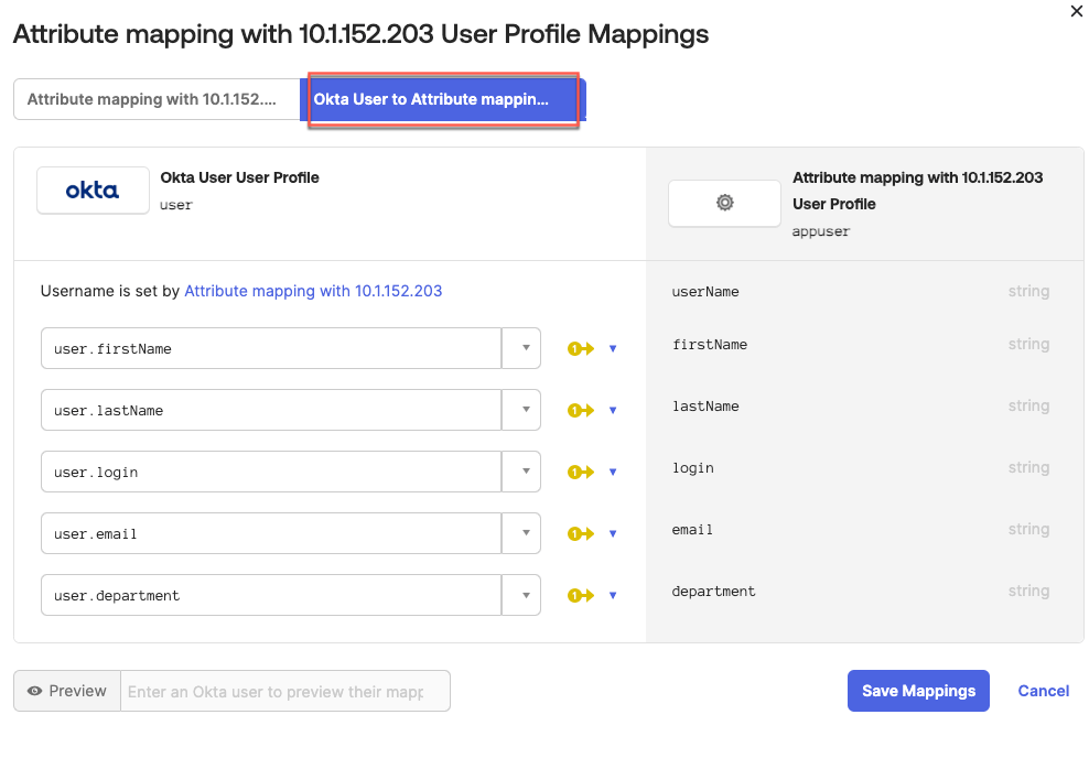 Configure User Attribute Mapping With Okta SAML Provider FME Support