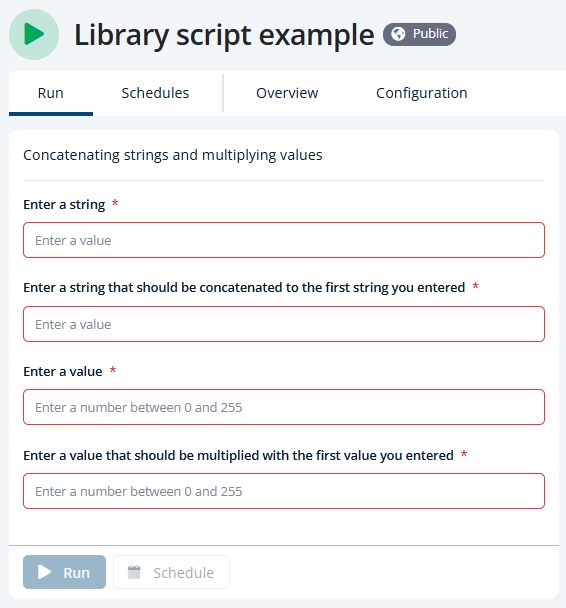 Add Scripts From The Script Library - Artistic Light Design - Mobile