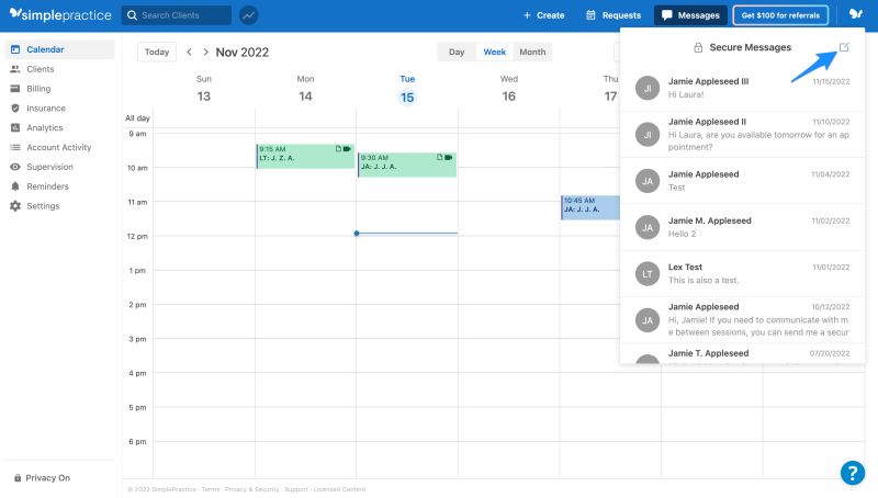 Getting Started With Secure Messaging Simplepractice Support - Perfect Ocean Art - HD