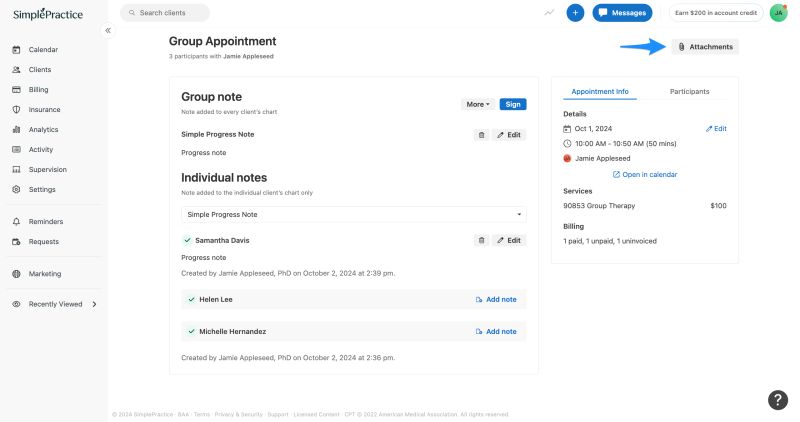 Using Progress Notes For Group Appointments Simplepractice Support - Download Premium Minimal Design | High Resolution