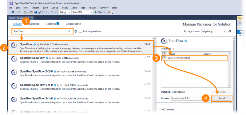 1 Configure A Project Testleft Documentation - Classic Gradient Background - Ultra HD