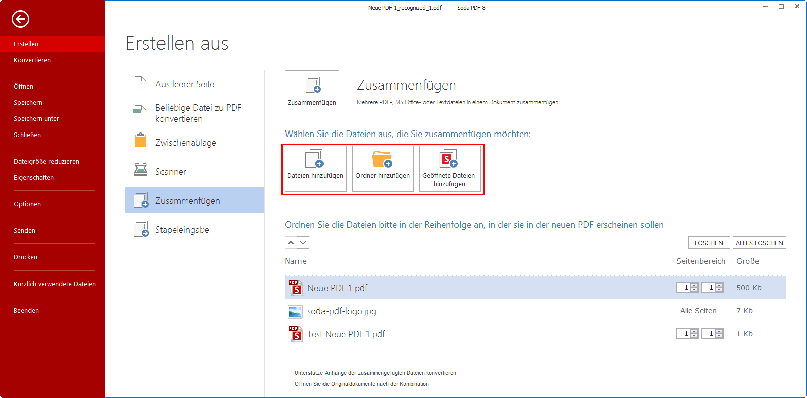 Füge weitere dateien hinzu, drehe oder lösche dateien, wenn nötig. Wie Kann Ich Mehrere Dateien Zu Einer Pdf Datei Zusammenfugen Oder Kombinieren Soda Pdf