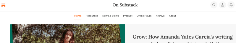 How Do I Organize The Navigation Bar On My Substack Publication - Premium Abstract Art Gallery - Desktop