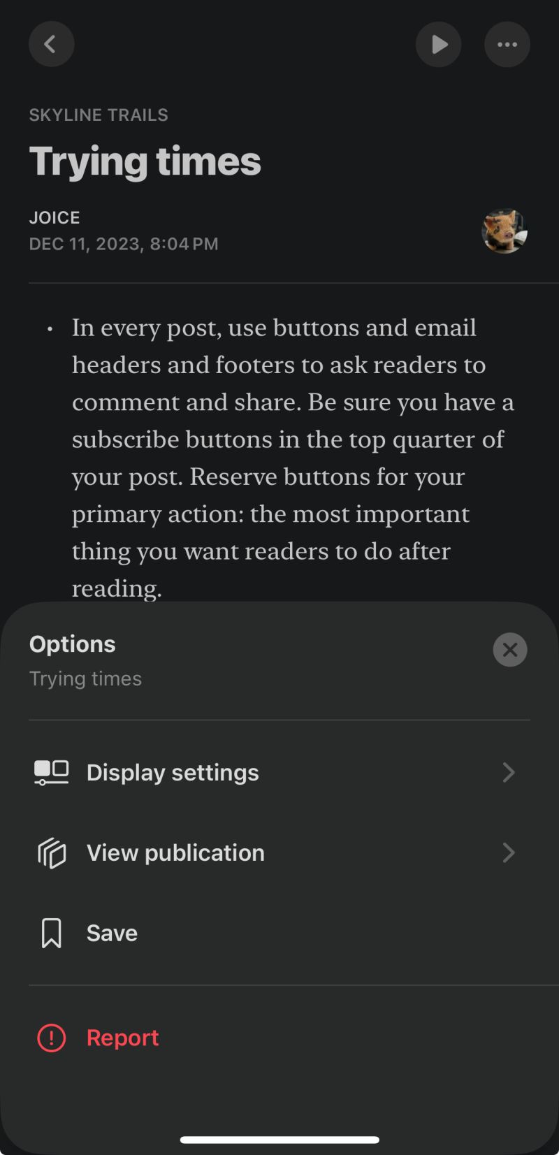 How Do I Report A Profile On Substack Substack Inc - 8K Dark Illustrations for Desktop