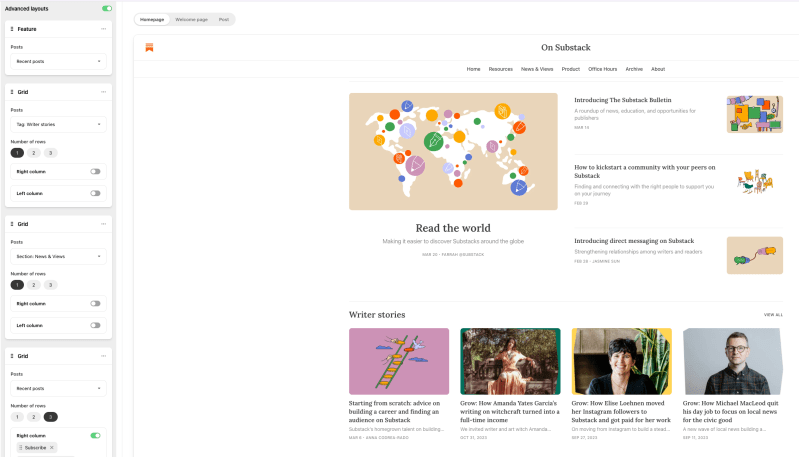 How To Change Your Substack Homepage Layout Substack Tools - Premium Sunset Design Gallery - Mobile