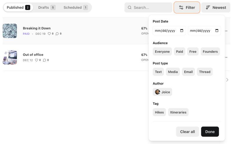 Guide To Your Substack Posts Page Substack Inc - Geometric Patterns - Professional Desktop Collection