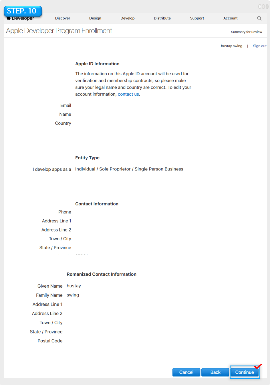 App store apple developer account registration