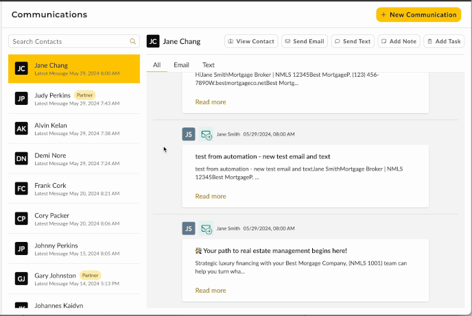 Communications Page Overview - Ocean Background Collection - 4K Quality