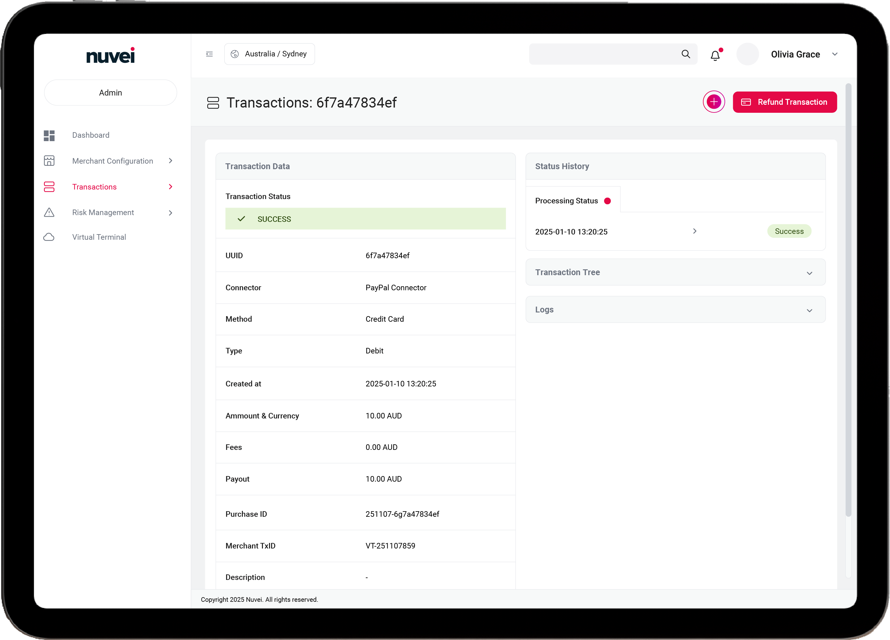 How to process a refund on merchant gateway