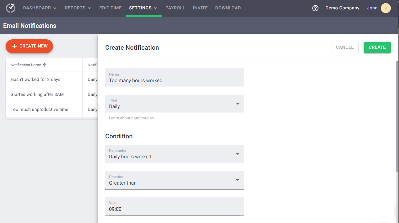 Set Up Email Notifications - Ultra HD Gradient Illustrations for Desktop