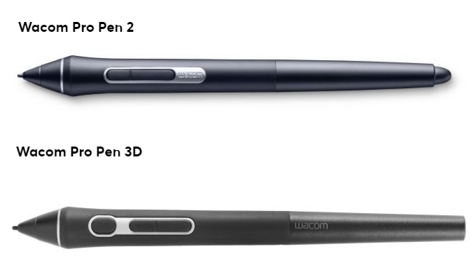 Wacom pro pen 2 與 wacom pro pen 3d 兩者比較？