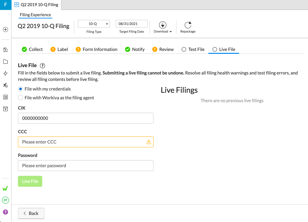 實時檔– 支援中心
