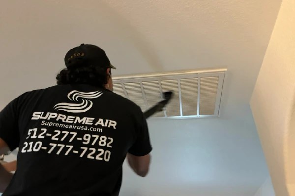 Supreme Air’s Air Duct Cleaning Process in the City of Garden Ridge, Texas