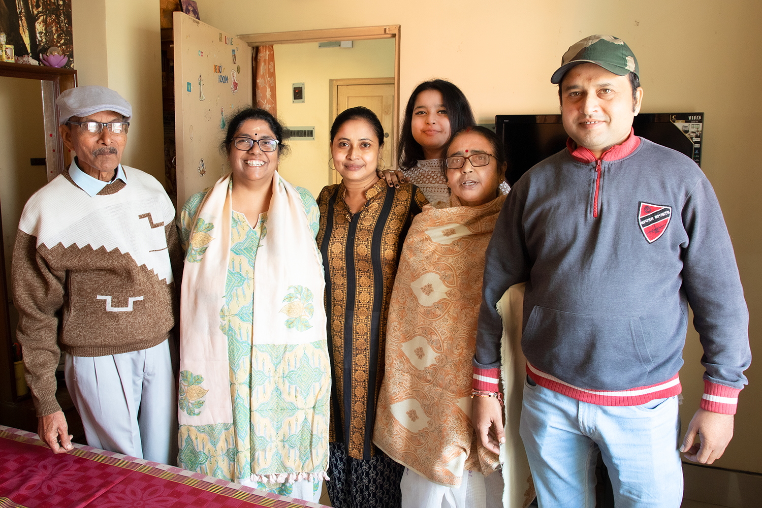 With Raju and Family