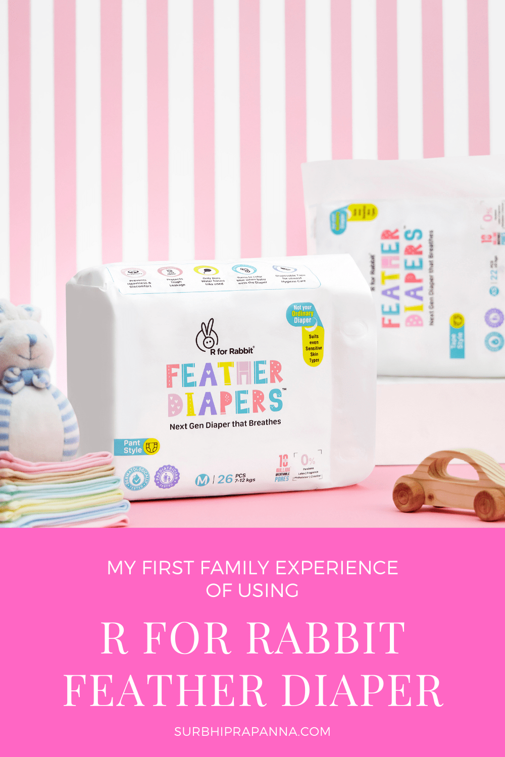 My first experience of using "R for Rabbit feather diaper"