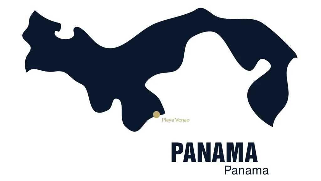 Mapa Playa Venao, Panamá