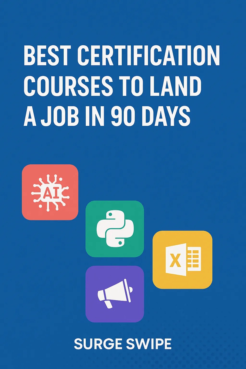 Get job-ready in 90 days with top certification programs from Surge Swipe Technologies  