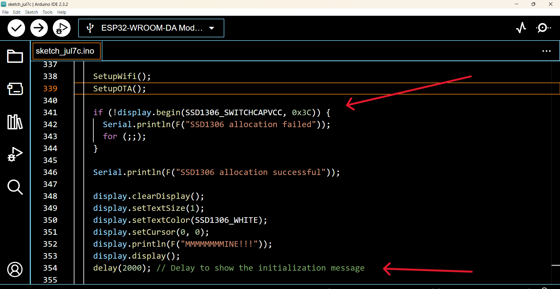 Create a function to update the display with mining stats: