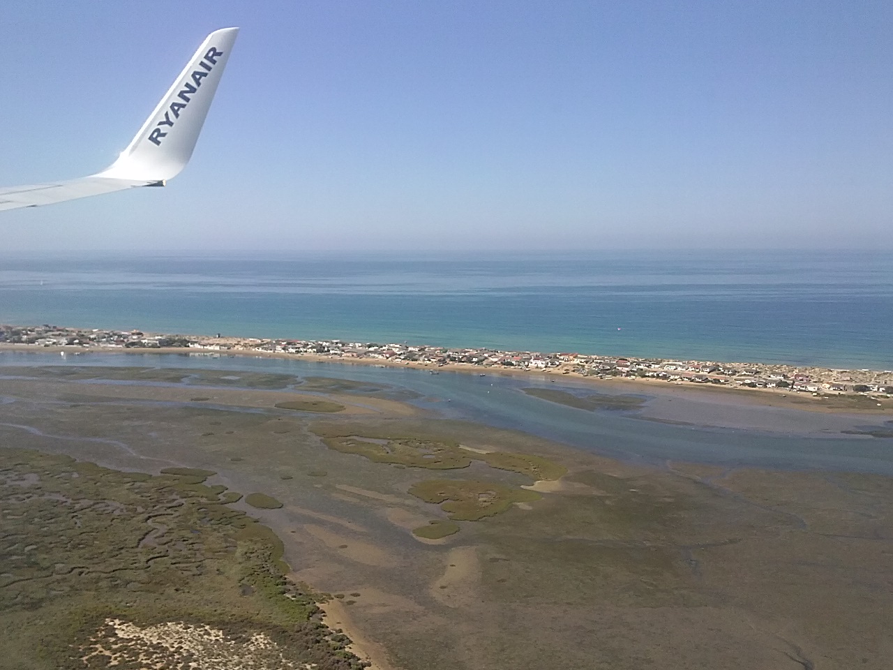 The Algarve--Flying into Faro, Portugal