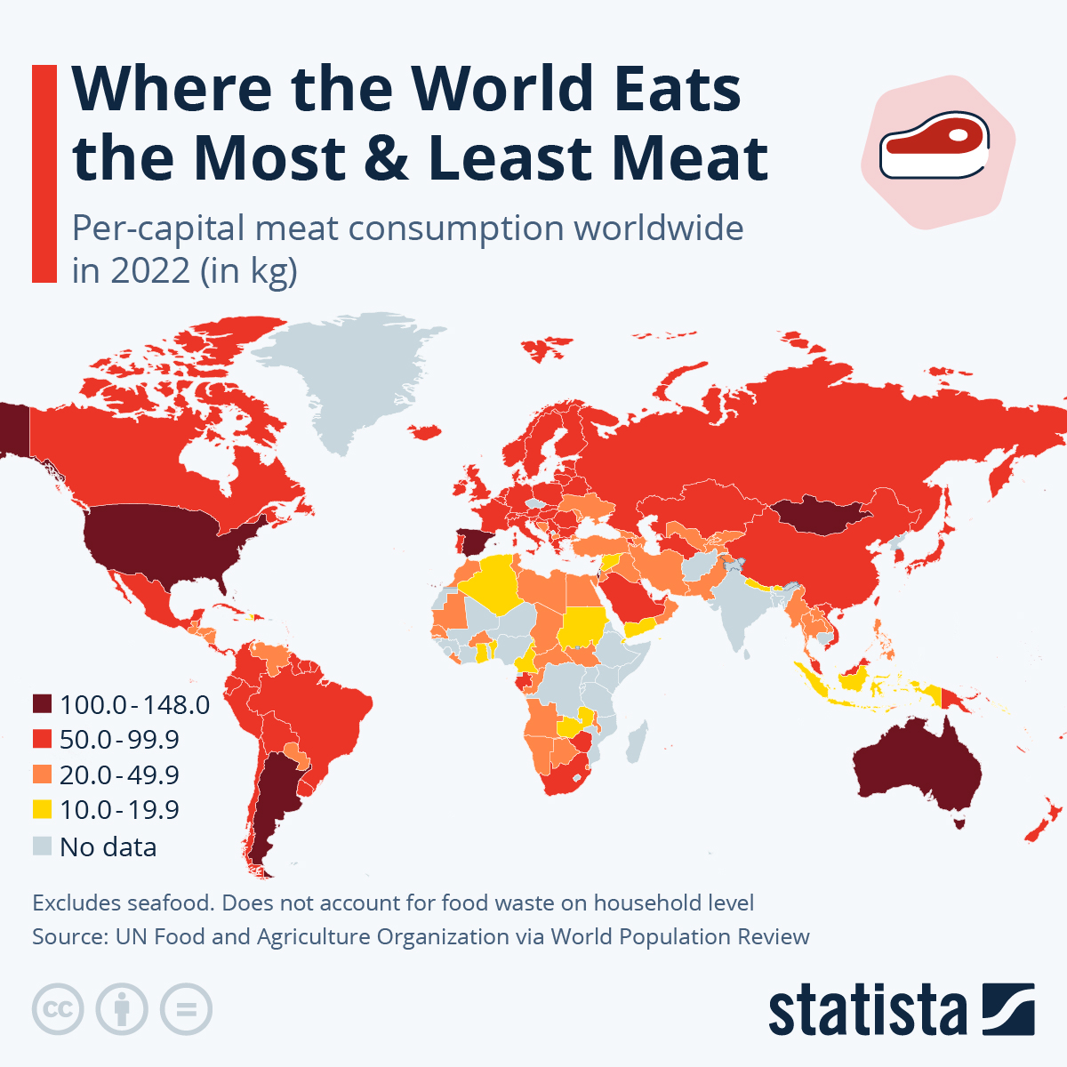 Where The World Eats The Most (And Least) Meat