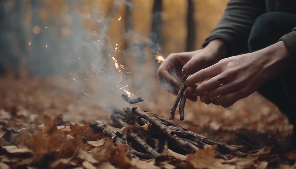 igniting fire without tools