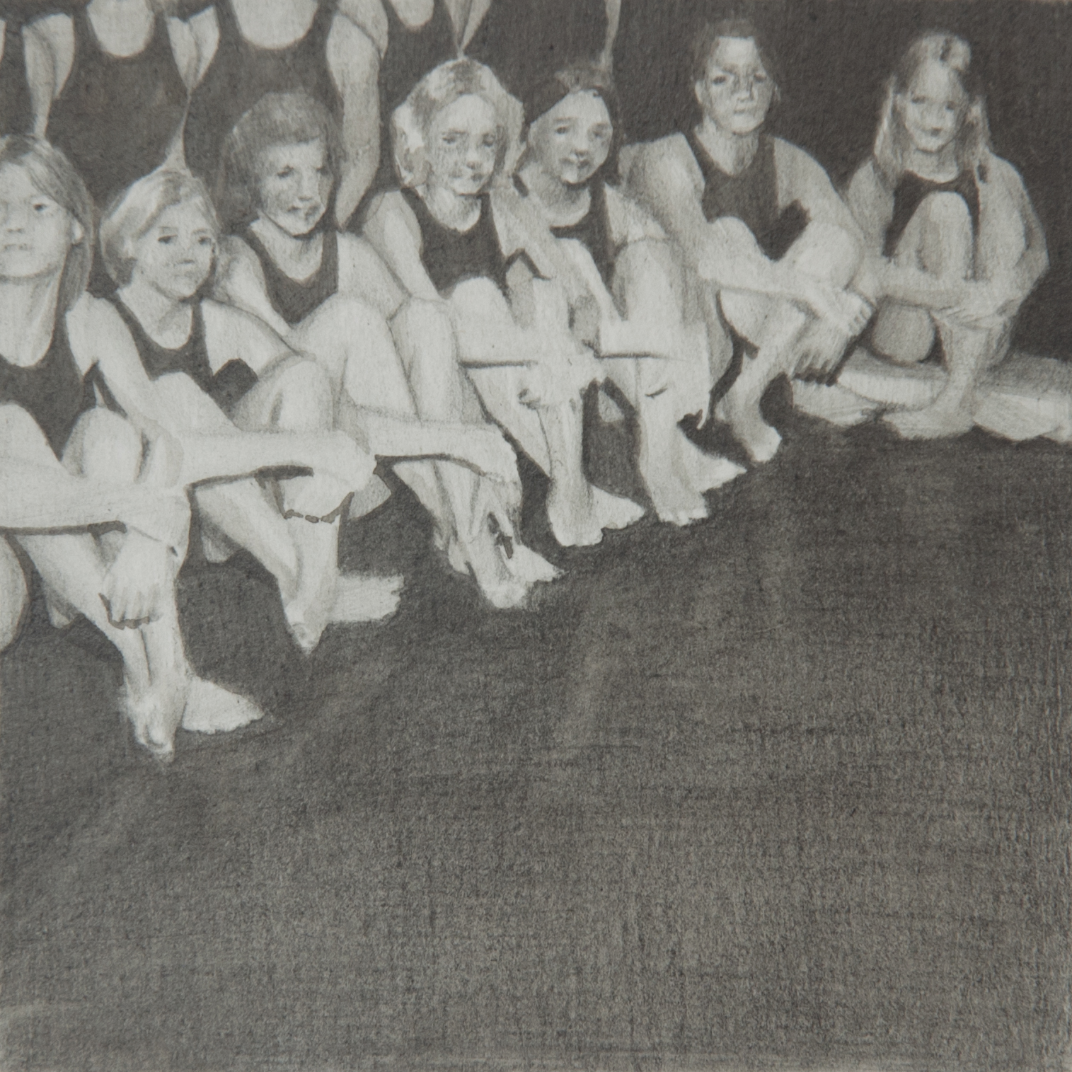 Susannah Douglas, Team (fragment 7), pencil and ink on paper, 8cm x 8cm, 2015