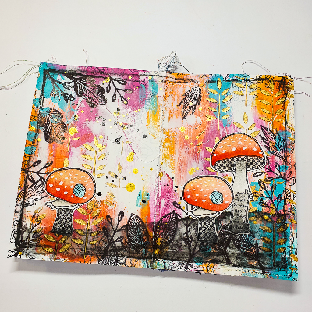 Diy art journal + page video tutorial