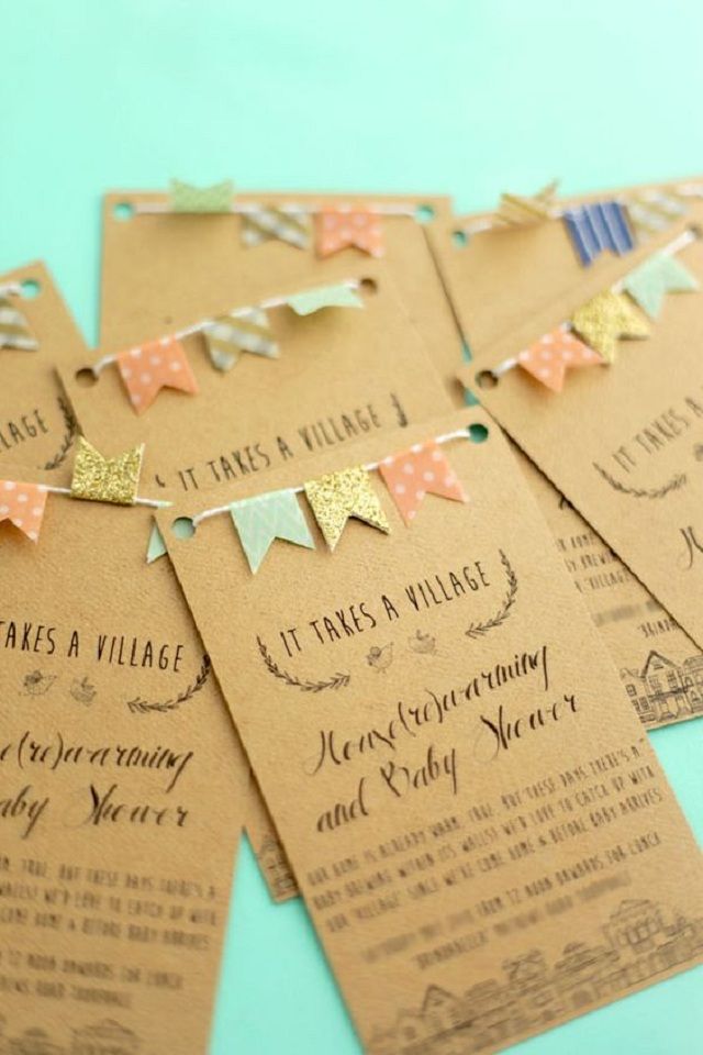 Washi tape card and invitation ideas