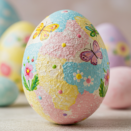 DIY Paper Mache Easter Eggs
