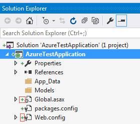Visual Studio Project created in the local Git Repository