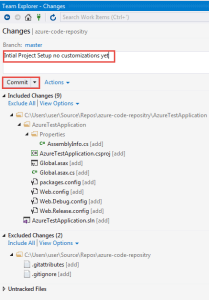 Add comments while committing the project