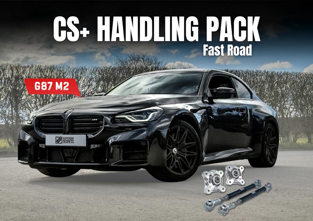 BMW G87 M2 upgrades: front camber plates and rear toe arms