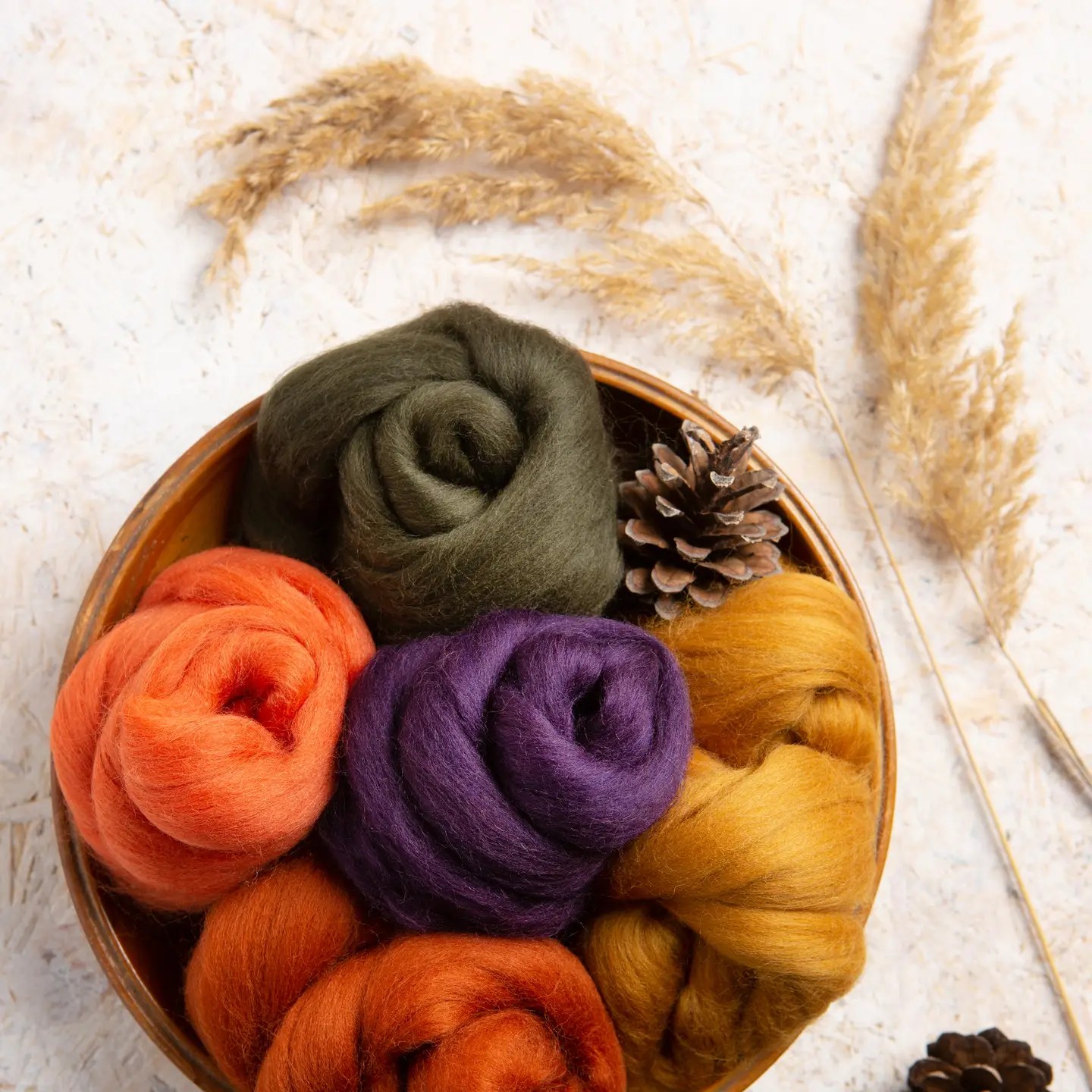 Autumn Wool Bundle | Felting and Fibre Crafts