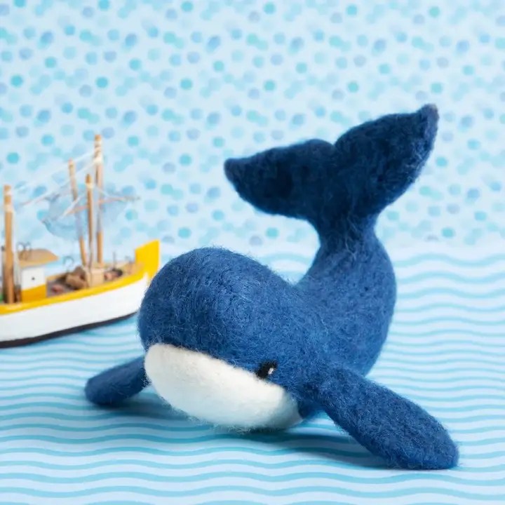 Whale Needle Felting Kit | Beginner Craft Kit
