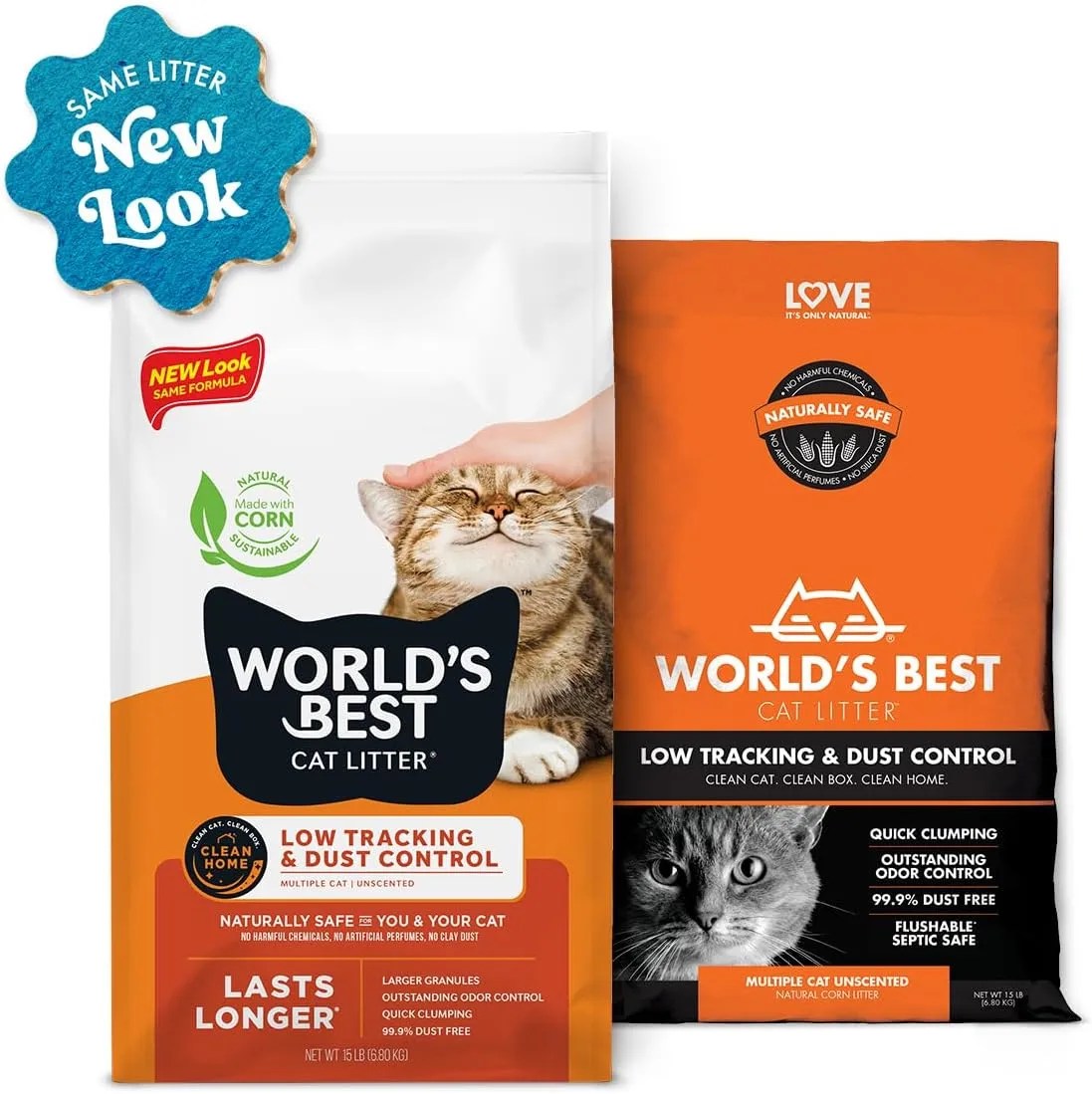 World's best cat litter low tracking & dust control multiple cat