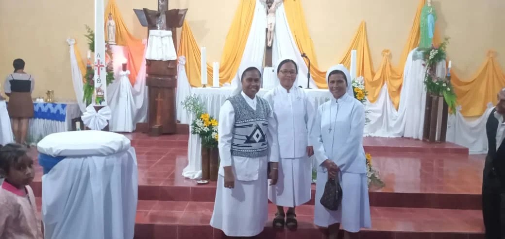 Para Suster Perintis Komunitas CB Manulete: Sr. Celi Eno, Sr. Edelberte, Sr. Filomena