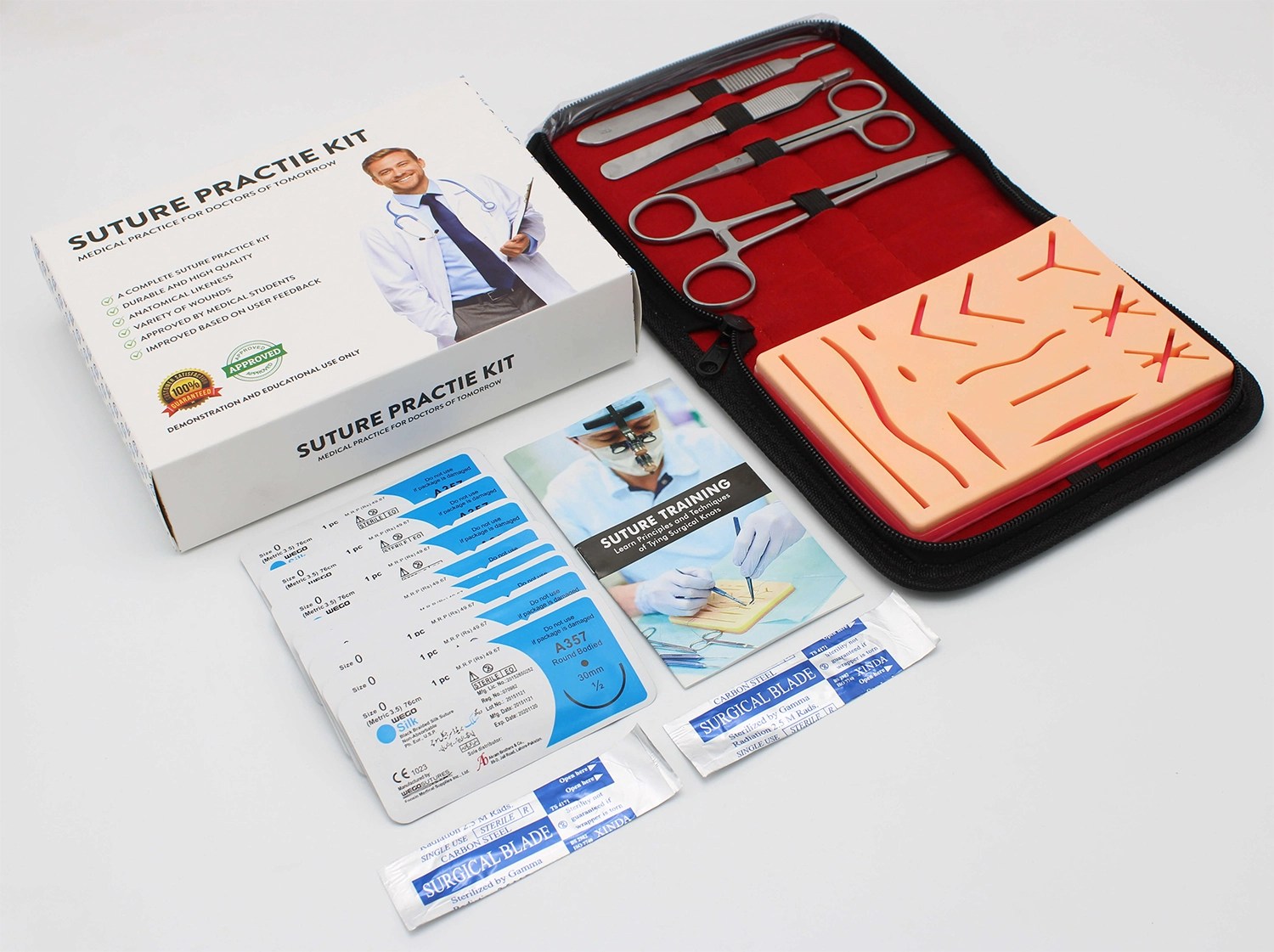 Regular Suture Kit for Training Medical Students