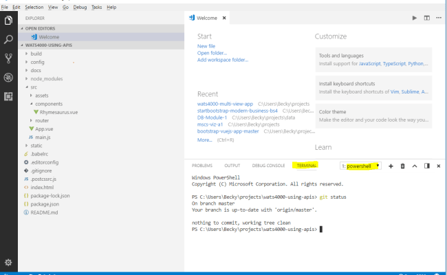 Use The Visual Studio Code Terminal · GitBook