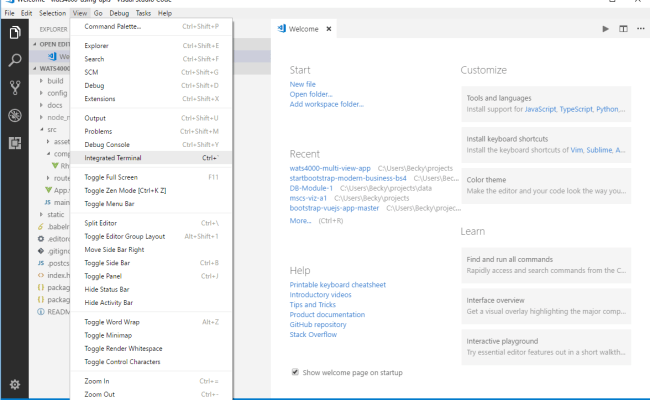 Use The Visual Studio Code Terminal · GitBook
