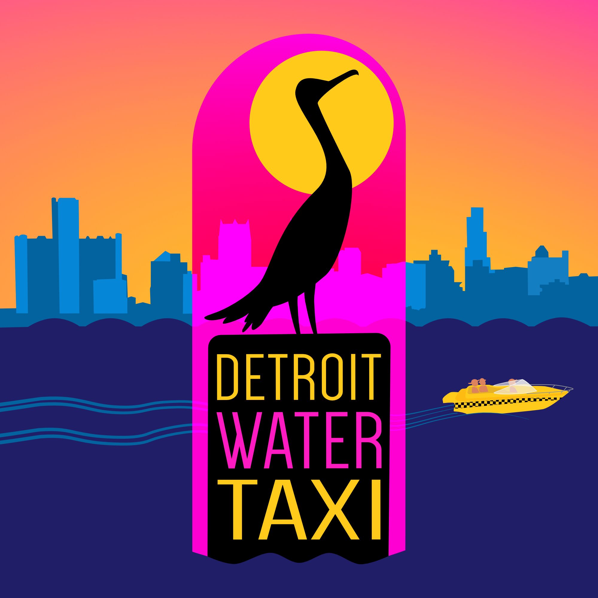 Logo & Additional Branding, Detroit Water Taxi