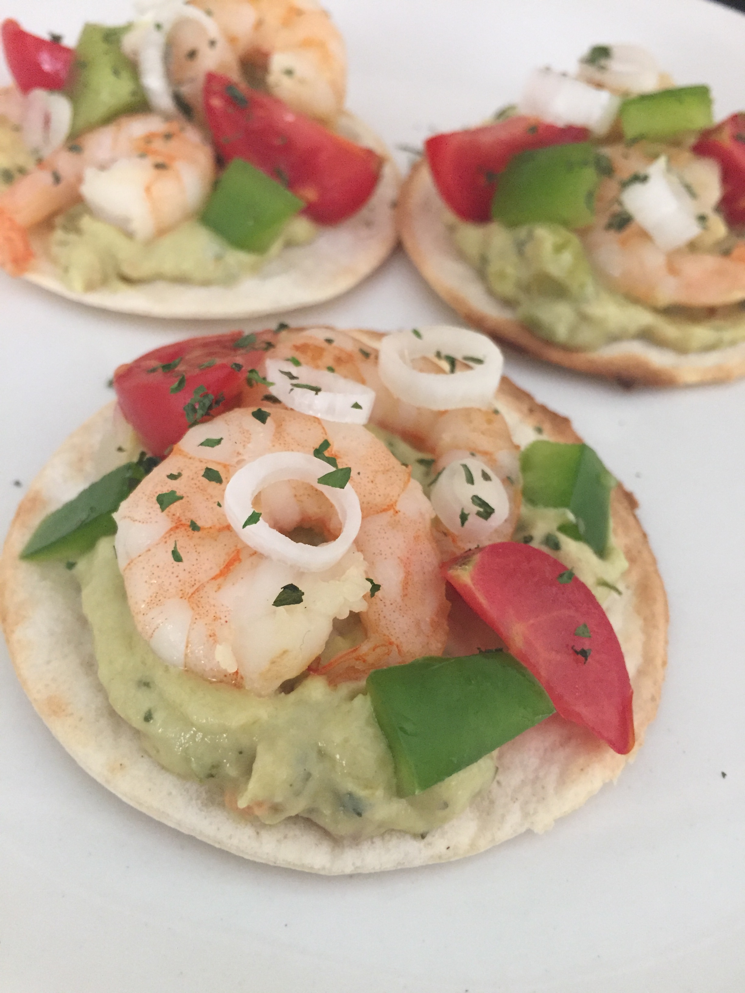 Mini Prawn Tostadas