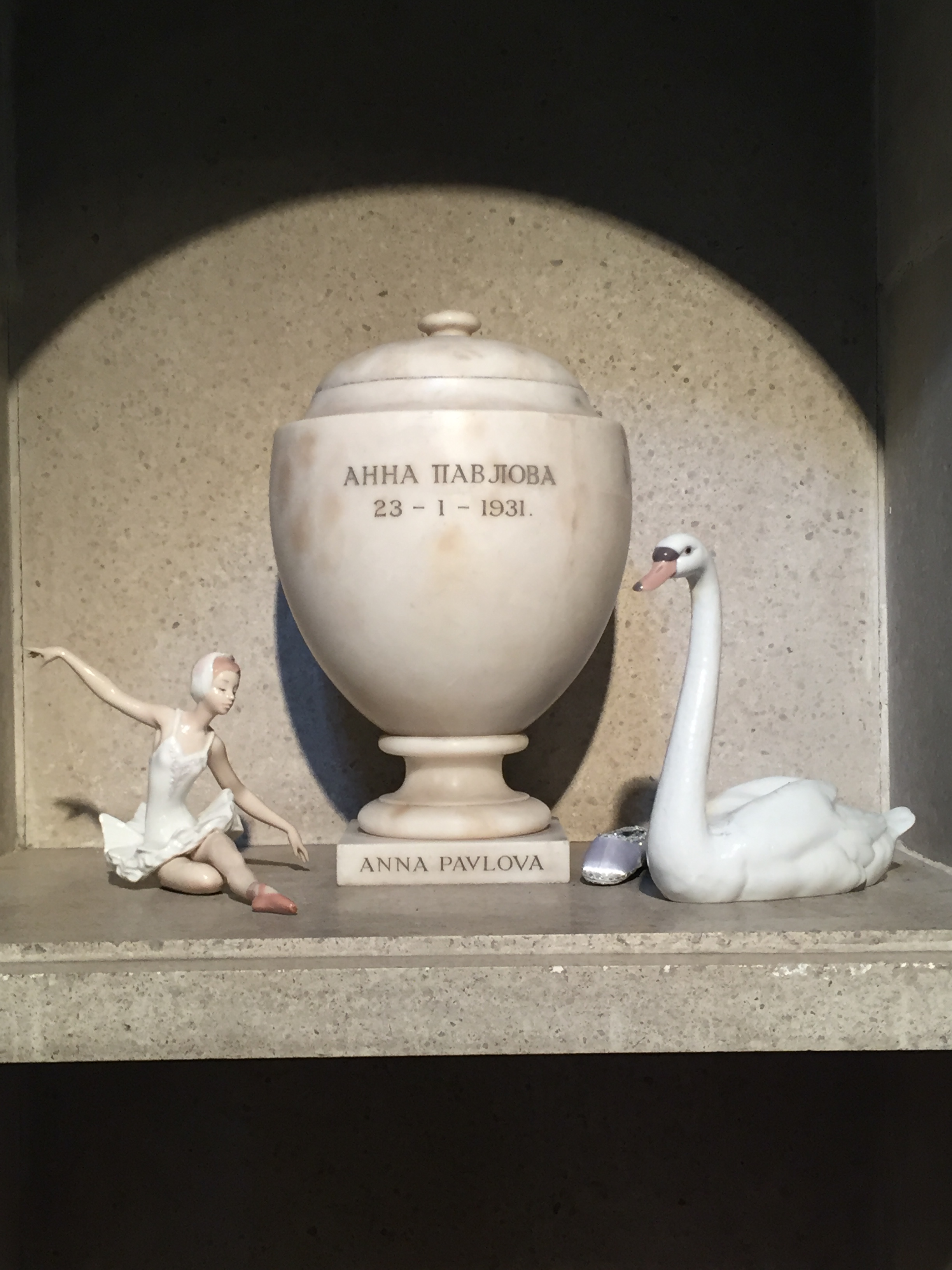 Anna Pavlova's ashes