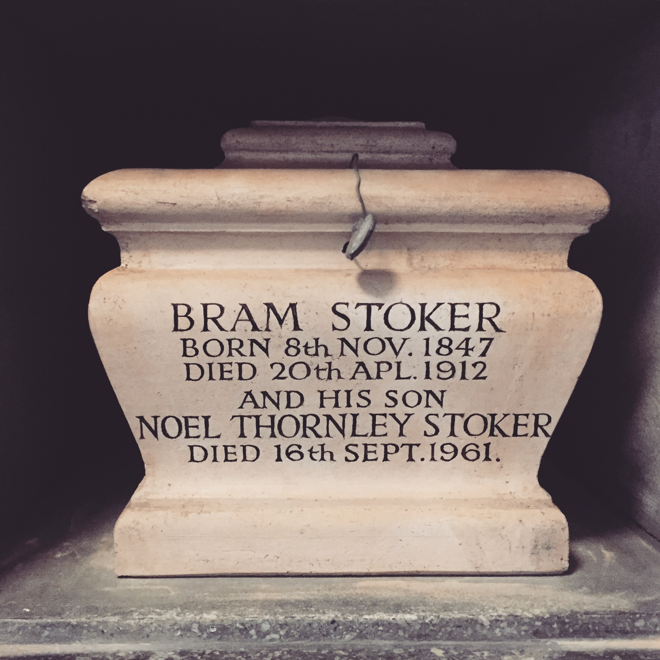 Bram Stoker's ashes