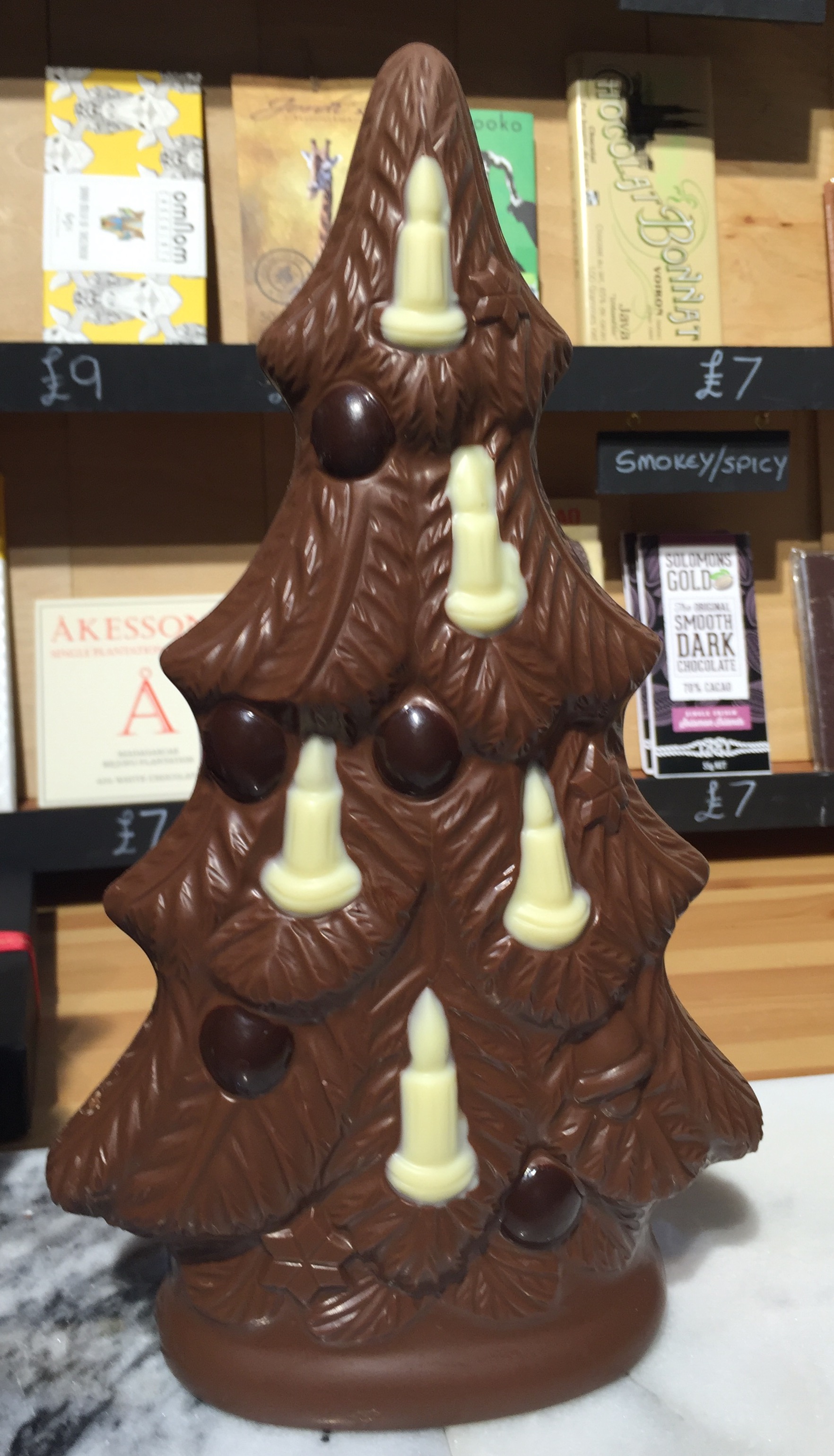 Beautiful chocolate Christmas tree