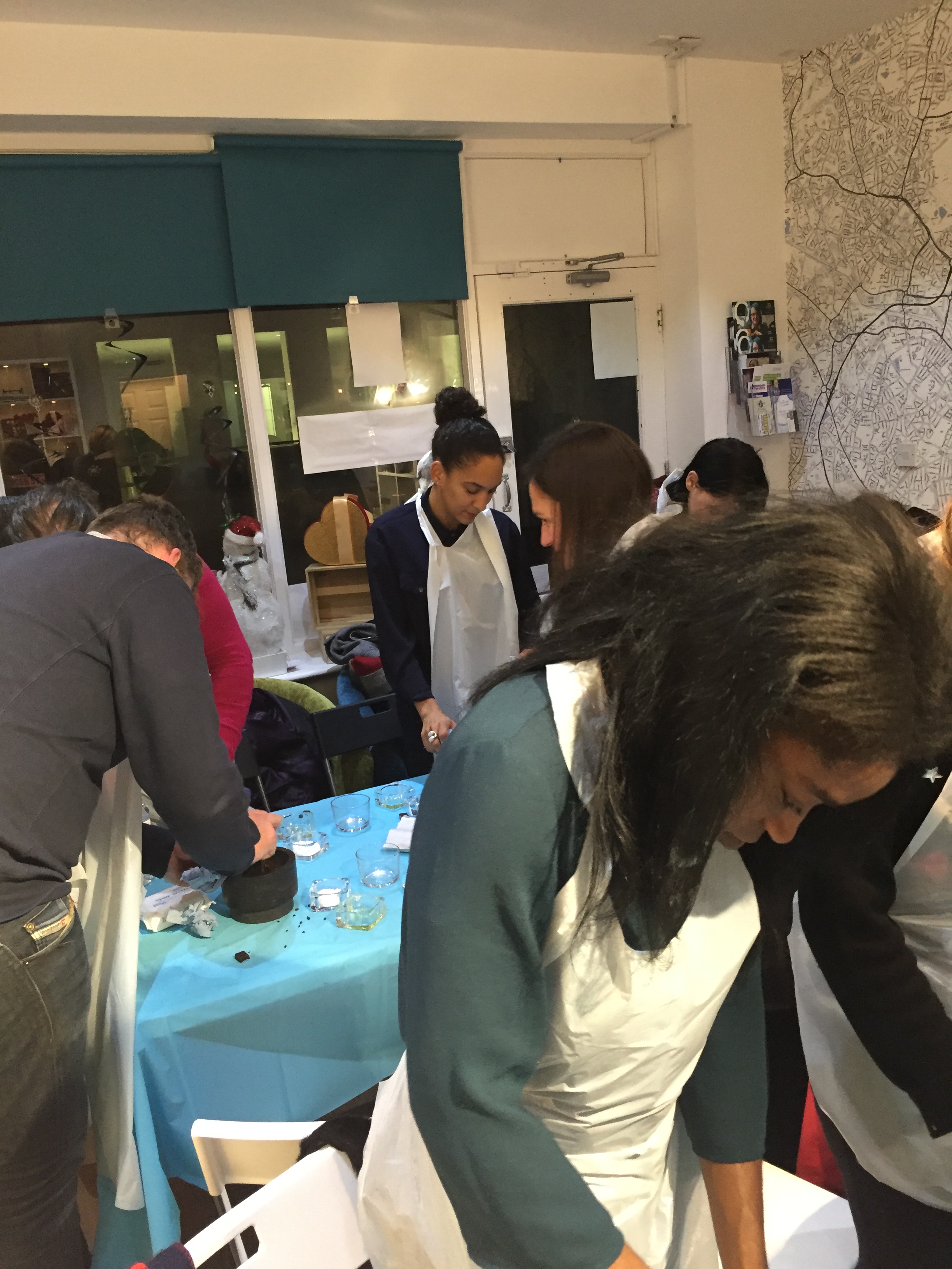 The Blogger's get their chocolate making skills on!