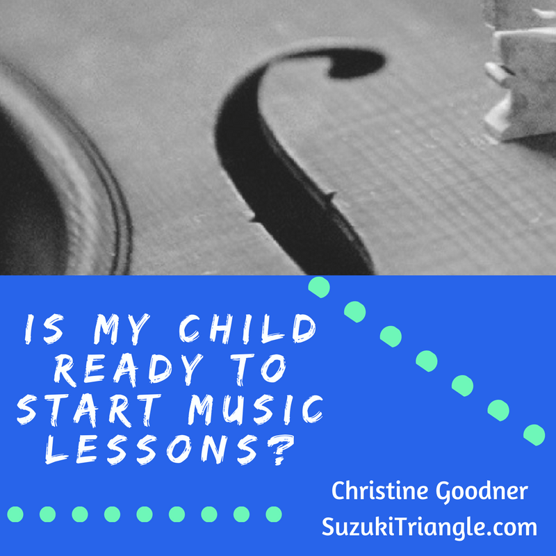 Is my Child Ready to start Lessons?