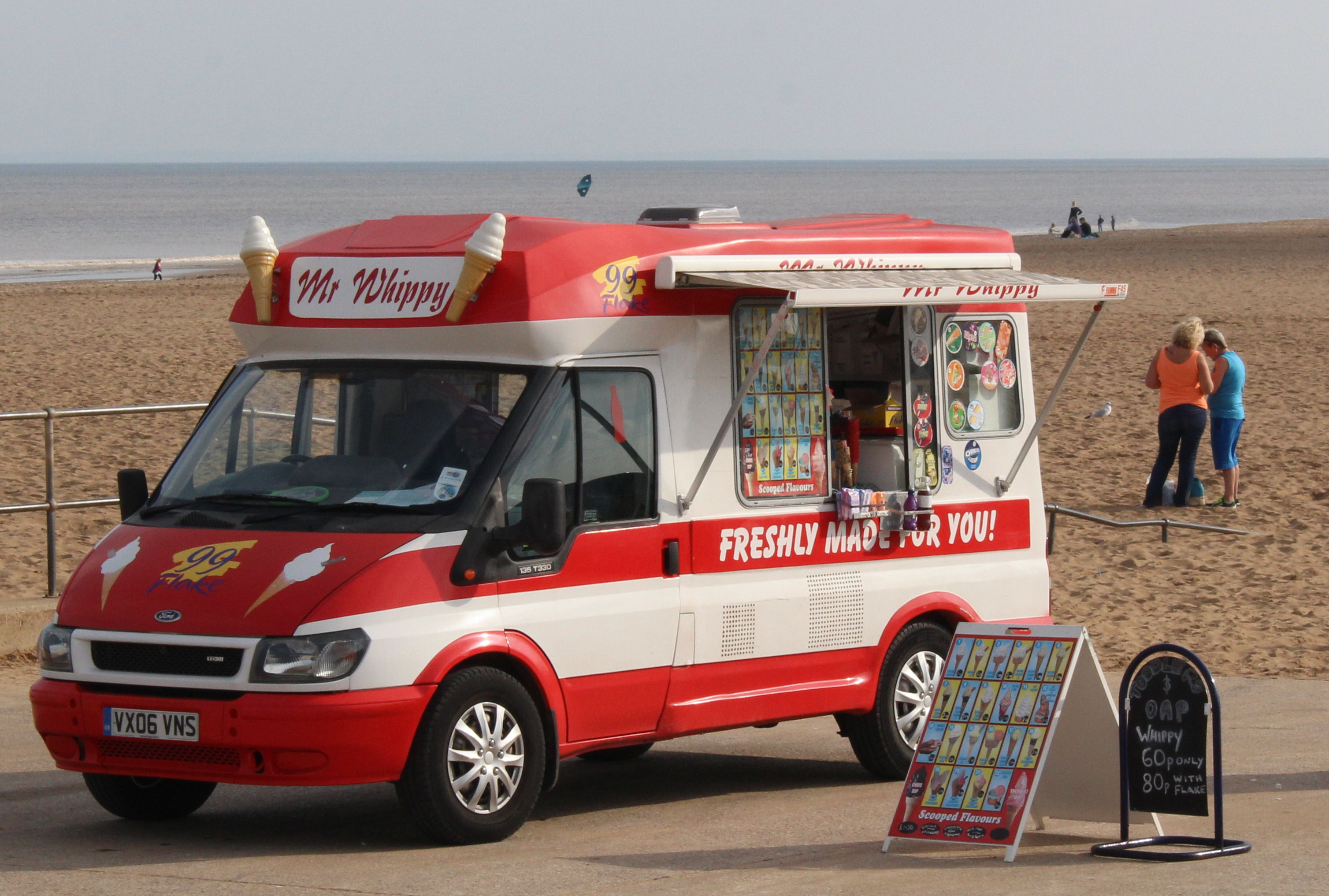 Seaside ice cream van