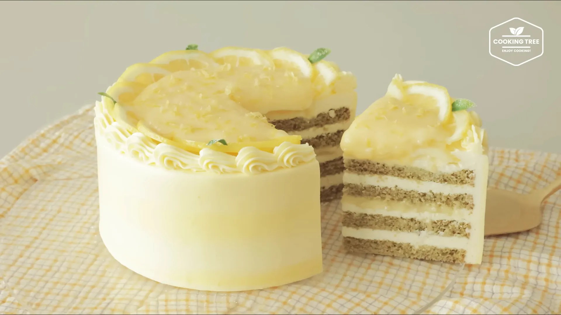 Citronkaka med grönt te