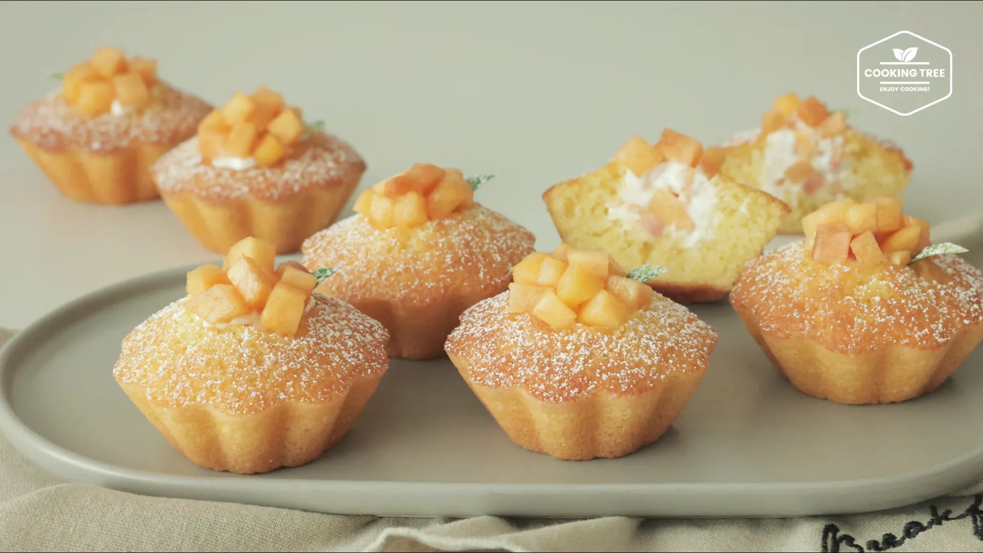 Peach Madeleine recept